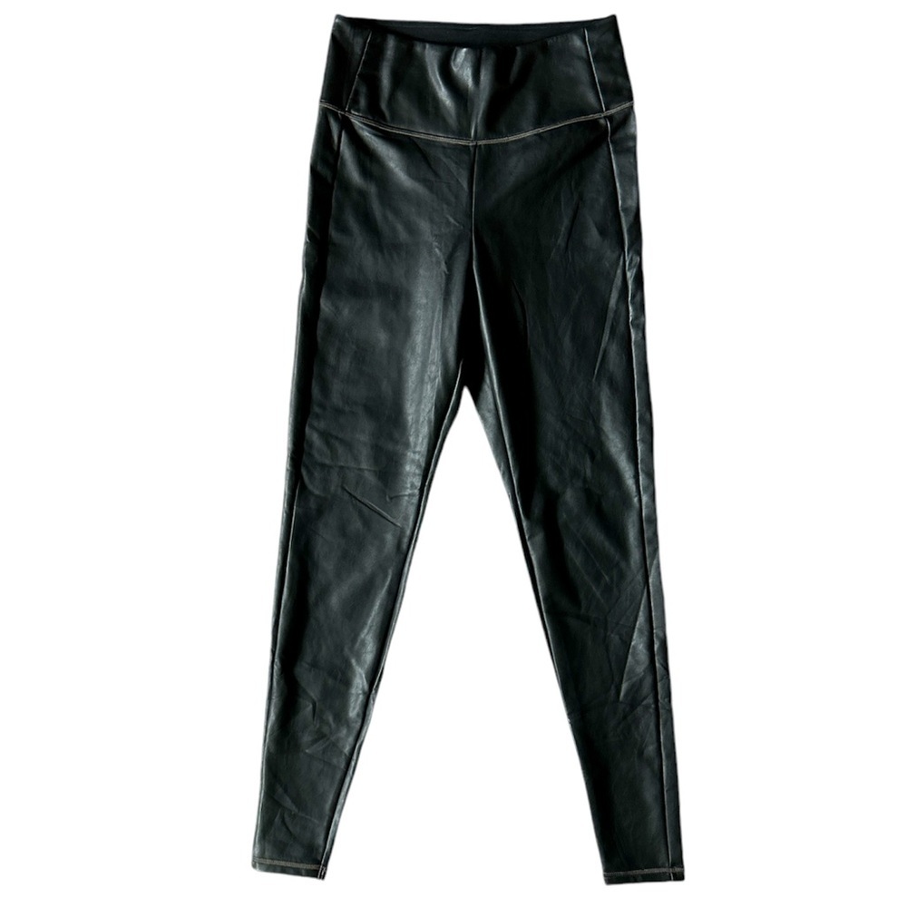 Athleta faux leather black pants Size Small Tall